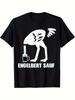Men's Vintage Humorous Beer Drinking T-Shirt - Angelbert Saufl Graphic Print