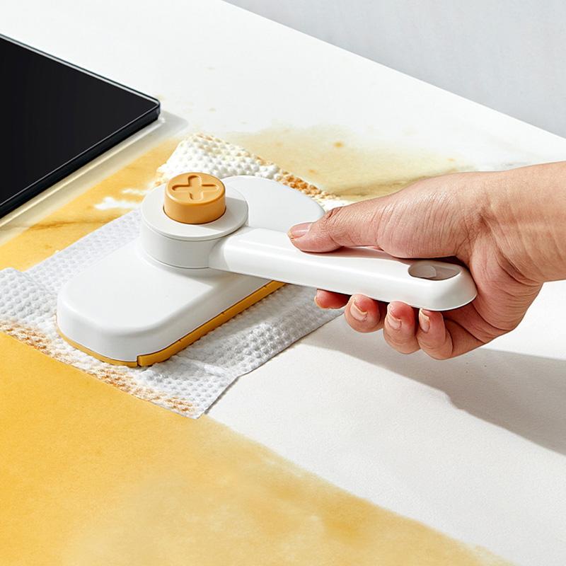 1Pc Clip Tissue Brush Lazy Mini Mops Bathroom Cloth Changing Kitchen Face Towel Mop Reuse Tissue Easy Cleaning