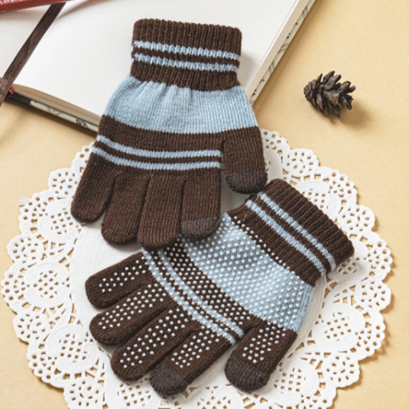DaiSo Striped Children S Anti Slip gloveS Blue