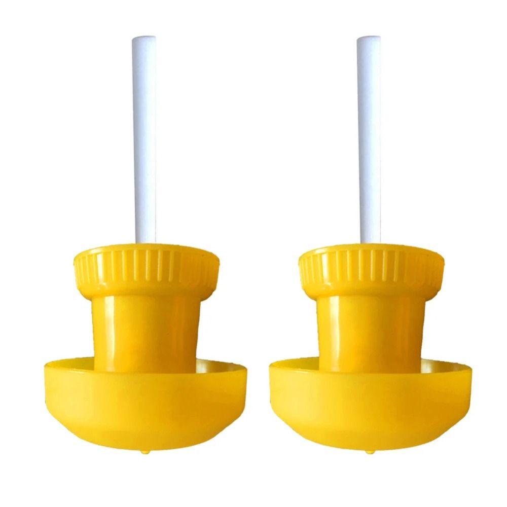 

2Pcs Portable Plastic Fruit Fly Trap Farm Tool Antimosquito Plastic Trap Universal Yellow Insect Fly Catcher светло-серый