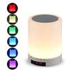 Wireless Cylinder Colorful Night Light Bluetooth-compatible Speaker Alarm Clock Home Decor