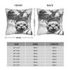 Cat Selfie with Santa Xmas  Pillow Case  Square Pillow Cover Retro Trendy Pillowcases For Living Room Sofa