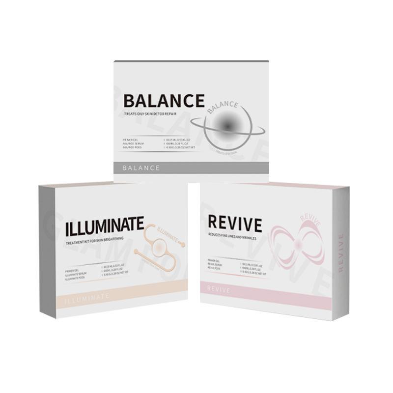 Zuurstof Jet CO2 Bubbel Gezichts Machine 1 Set met Serum Gel Spa Capsule Anti-Aging Hydraterend voor Thuis & Salon Huidverzorgingsroutine