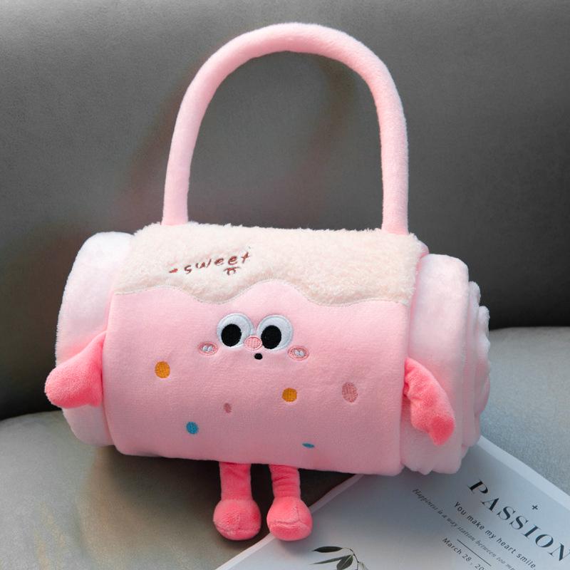 3D Cartoon Plush Doll Blanket - Office Nap & Air Conditioning Cover, Gift for All Ages