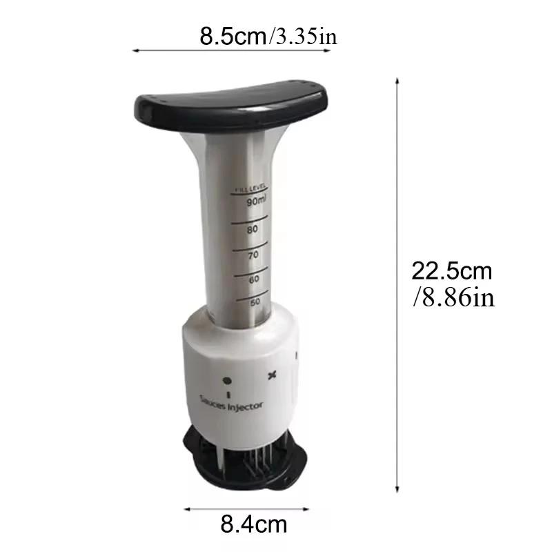 Multifunctional Meat Tenderizer Needle Stainless Steel Meat Tenderizer Marinade Meat Flavor Syringe Injectors Kitchen Meat