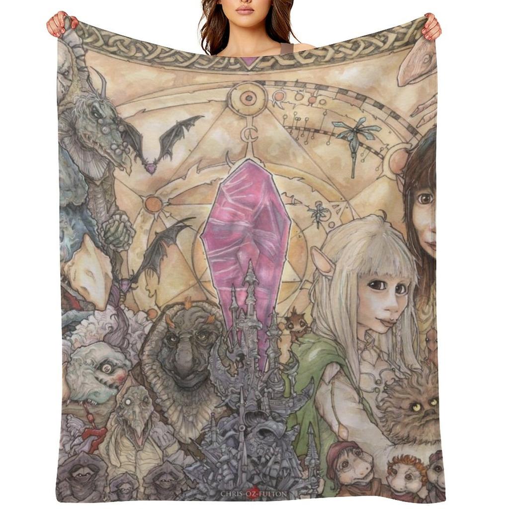 The Dark Crystal Throw Blanket Cute Plaid Soft Beds Vintage blankets ands Blankets