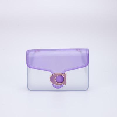 New Female Handheld Bags Fashion PVC Transparent Jelly Bags Shoulder Bags Crossbody Bags Trend Leisure Outdoor Small Square Bags