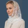 Lace Flower Bandanas Tassels Headwrap for Women and Girl Various Occasion Vacation Dressingup Head Scarf Photo Headpiece