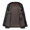Autumn and Winter New Men's Leather Jacket Mid-sized Dad Wear Business Casual Simple Lapel Short Leather Jacket