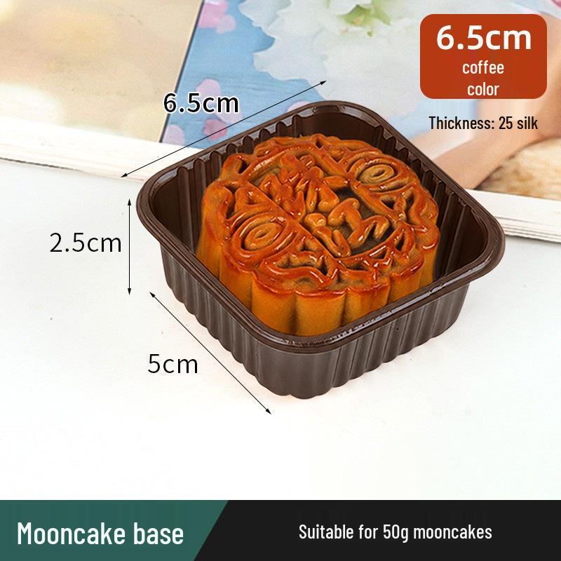 Golden Mooncake Blister Packaging: Salted Egg Yolk Pastry Tray with Mung Bean Cake Blister Box.