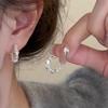 Elegant Silver Shaped Earrings: High-End Luxury, Sparkling Studs & Hoops for Women
