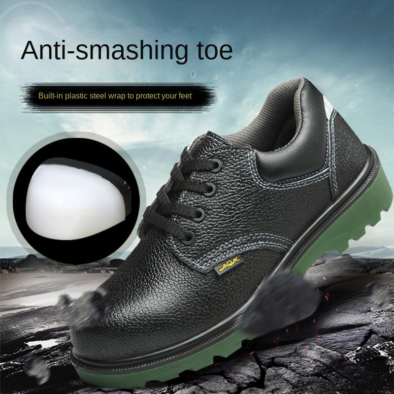 Arbeitsversicherungsschuhe, 6-kV-Isolationsschutz gegen Zerschlagen und Durchstechen, leichte, verschleißfeste und ölbeständige Arbeitslederschuhe
