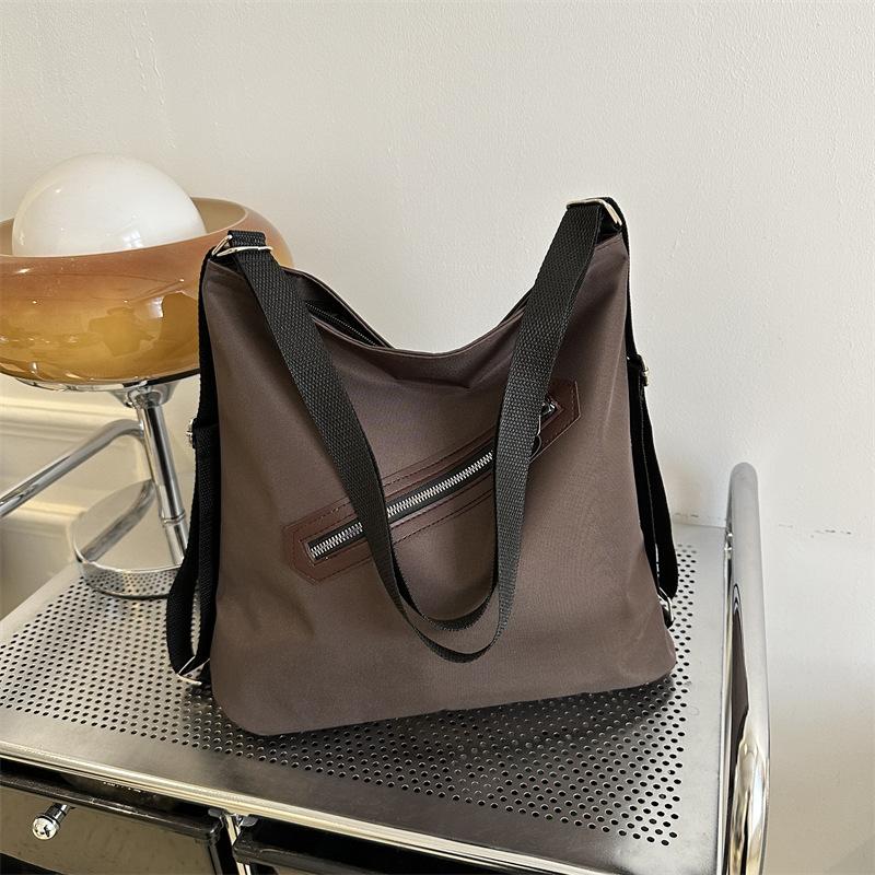 

Полотняна сумка велика жіноча сумка 2024 року, нова модна корейська версія, ретро, ​​ледачий вітер, повсякденна сумка-мессенджер великої місткості