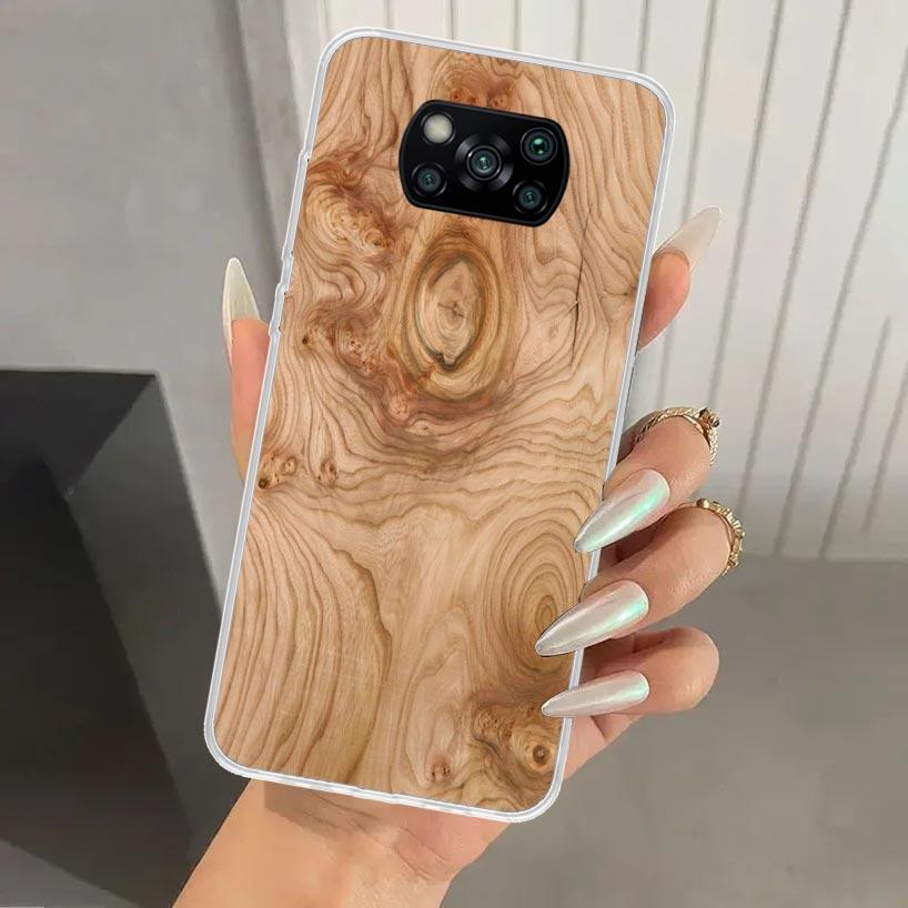 Wood Wooden Pattern Phone Case for Xiaomi Poco X5 X6 X7 Pro F7 Ultra M7 Redmi 15 15C 13 13C 12 12C 10 10A 10C 9 9A 9C 9T Shell P