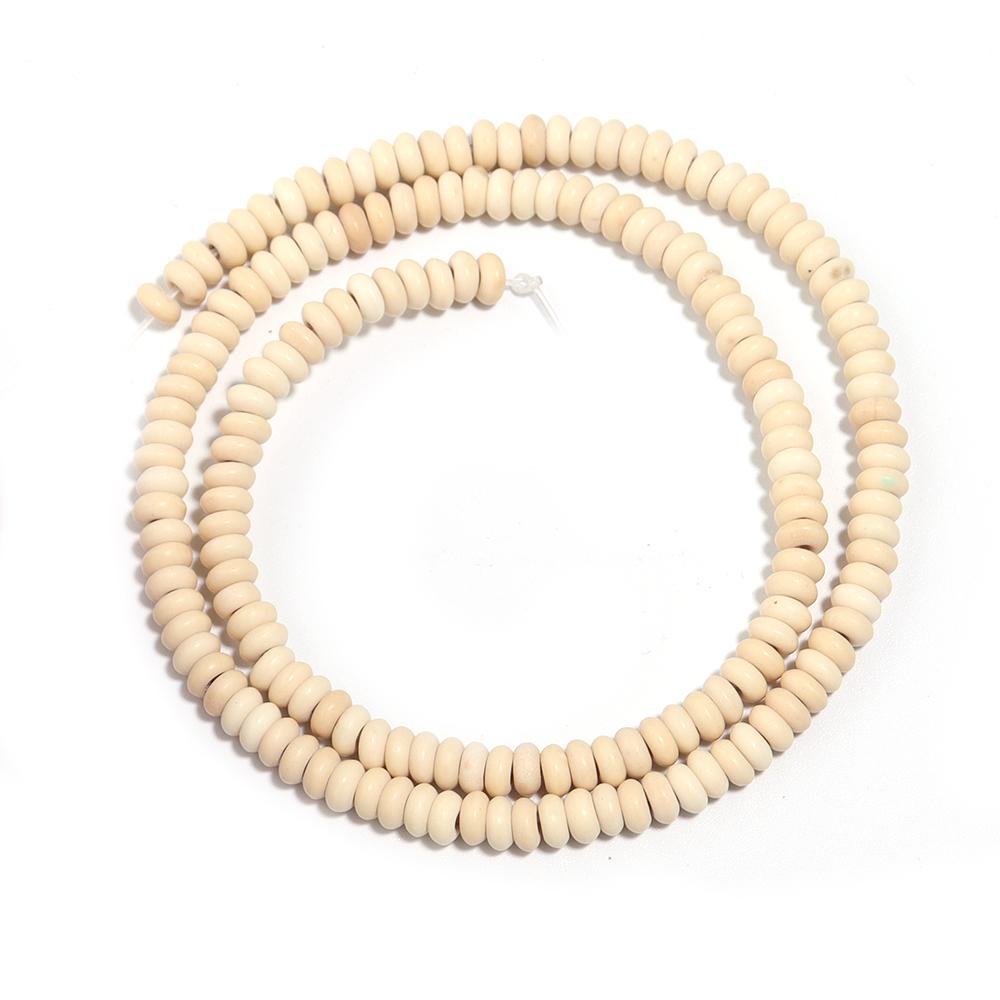 1 Strand Natural Stone Spacer Beads Flat Round Turquoise Bead Loose Beads for Jewelry Making DIY Bracelet Necklaces Accessories