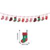 Christmas Theme Letter Snowman Sock Pattern Paper Banner Props Decoration