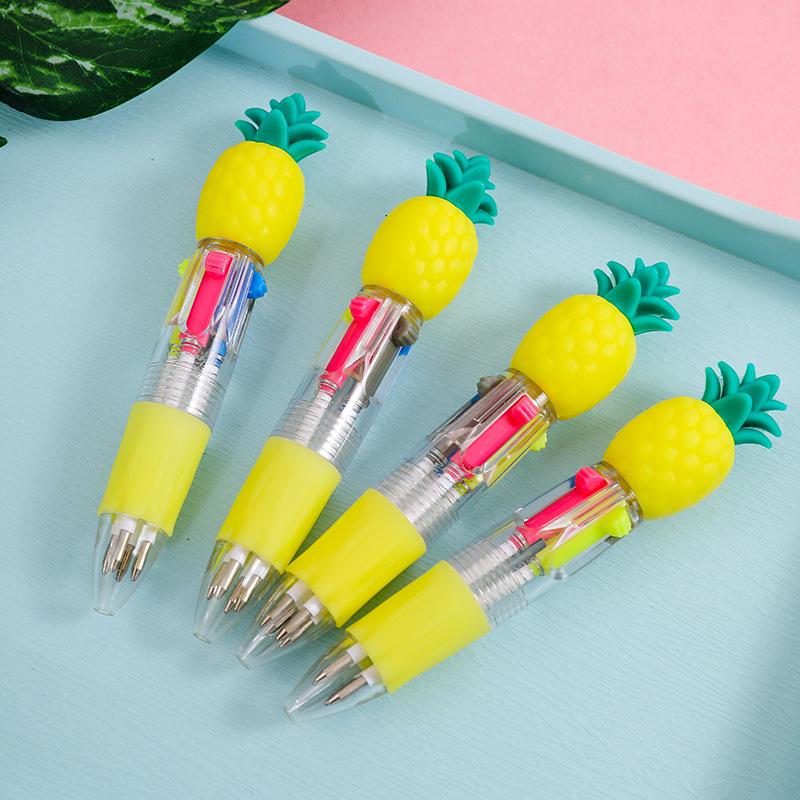 Entzückender Tierkopf Mini-Kugelschreiber in vier Farben - Schülergeschenk Schreibwaren.