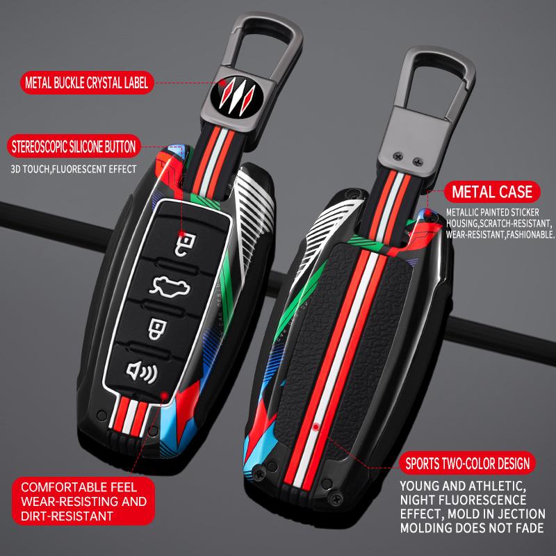 Interior Mouldings Metal Car Key Case Cover for Great Wall Haval Jolion 2022 H6 H7 H4 H9 F5 F7 F7X F7H H2S GMW Dargo Keychain Au
