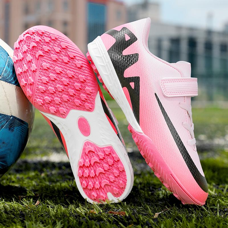 Neue Kinder Fußballschuhe TF Sneaker Fußballschuhe Spiel Bequem Rutschfest Jungen Professionell Ultraleicht Sportschuhe Unisex