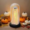 PVC Cloche Light-Up Ghosts Cute Ghost Silhouette Mood Light  Indoor Decor