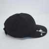 OAKLEY SKULL METAL CAP 25.0, Semi-Flat Brim, Metal Ellipse & Skull Embroidery, Mesh Panels, Adjustable (Color BLACKOUT 02E), Size Free
