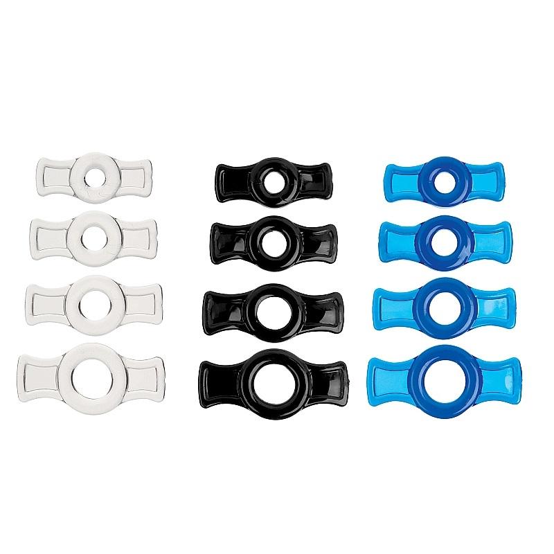 Male 4pcs 1 Set Penis Lock Cock Ring Bondage Penis Erection Ring Delay Ejaculation Enlargement Ball Stretcher