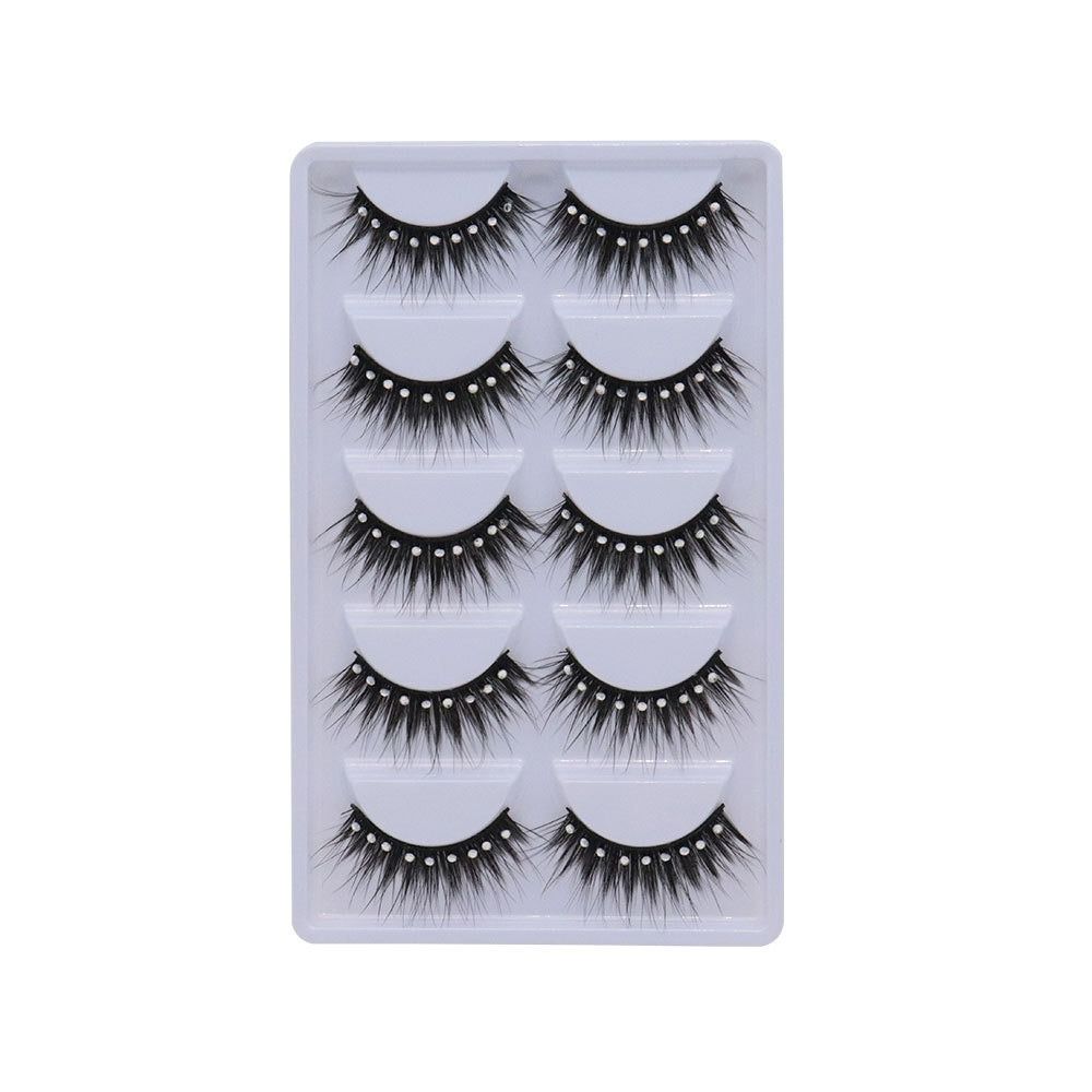 Women Beauty Fuffy Lashes Thick Long Eye Lashes False Eyelashes Eye Extension Diamond Manga Lashes