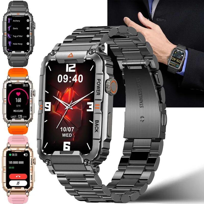 

SACOSDING Военные Смарт-часы 100+ спортивных режимов Монитор здоровья Bluetooth Вызов IP67 Водонепроницаемые мужские и женские для IOS Android