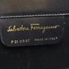 Salvatore Ferragamo ChainShoulder Shoulder Bag P21-0587 Gancini 2-way Clutch Black Calfskin Women Used