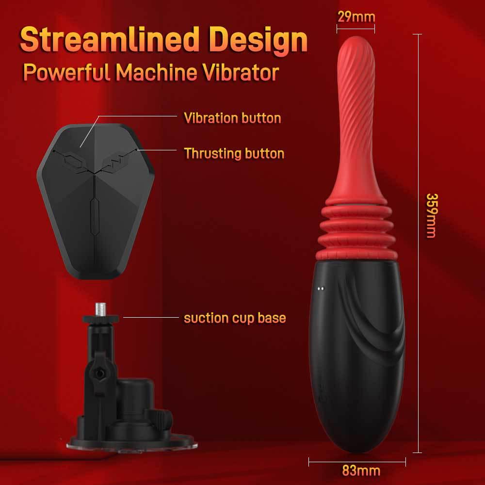 Adult Telescopic Vibration & Heating Masturbation Device with 9 Frequency Settings