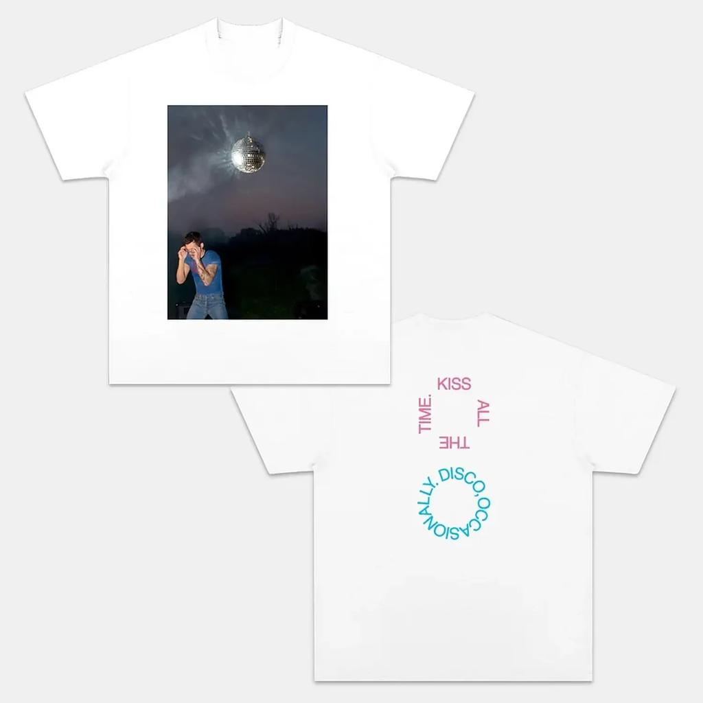 Harry Styles Kiss All The Time Disco Occasionally 2026 Album Print Tshirt Music Cotton Clothes Men Casual Fashion Unisex TShirt