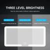 HD Car Makeup Mirror with LED Ultra ThinThree Light Modes Adjustment Rechargeable Car Interior Rear Vanity Mirror Car Interior