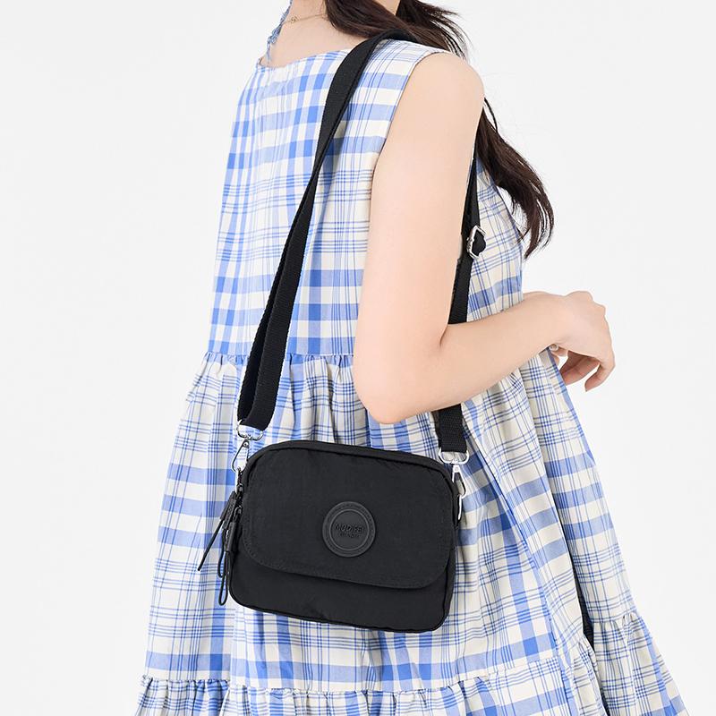 Women's Crossbody Bag Multi-compartment Mobile Phone Bag Solid Color Shoulder Bag