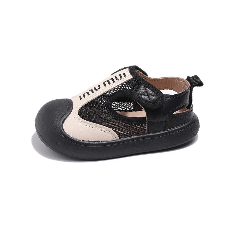 Kindersandalen Sommer Neuankömmlinge, Geschlossene Zehen Strand Schuhe, Unisex Weiche Sohle Netz Stoff Freizeit Baby Sport Sandalen.