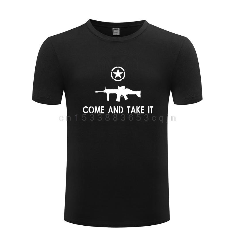 A 2nd Amendment Come And Take It Gun Rights Control Novelty T-shirt Men Short Sleeve Casual Hig