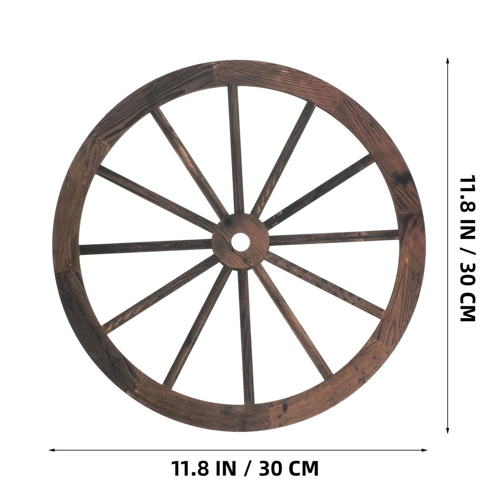 Dřevěné kolo od vozu Dekorace Vintage Rustikální Dřevěné kolo Pro Domov Zahrada Kancelář Obývací pokoj Nástěnná dekorace Dárek k nastěhování Stěna