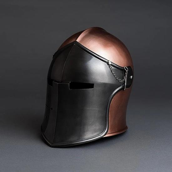 Handmade Medieval Barbuta Helmet Perfect for Renaissance Fair, Cosplay, LARP, Halloween Costume Authentic Steel Replica