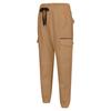 Men Cargo Pants Drawstring Waist Jogger Pants Tapered Casual Trousers with Multi Pockets for Gym Workout Hiking Street Wear