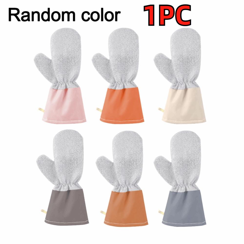 Multi-functional Dishwashing Gloves Non-stick Kitchen Cleaning Gloves New Household Gloves color random