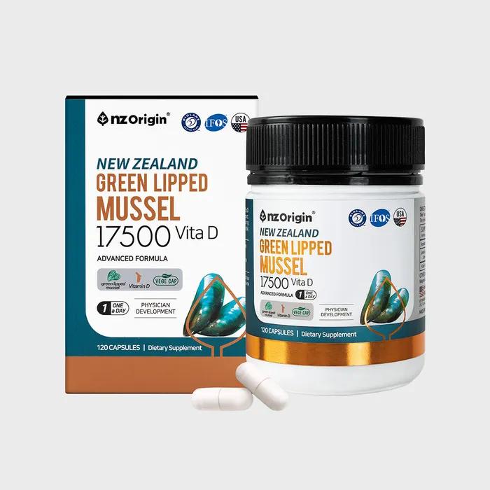 New Zealand Green Lipped Mussel 17500 + Vitamin D (120 Capsules)