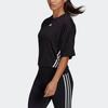 Adidas Cropped Training T-Shirt Women Tops Black H23455