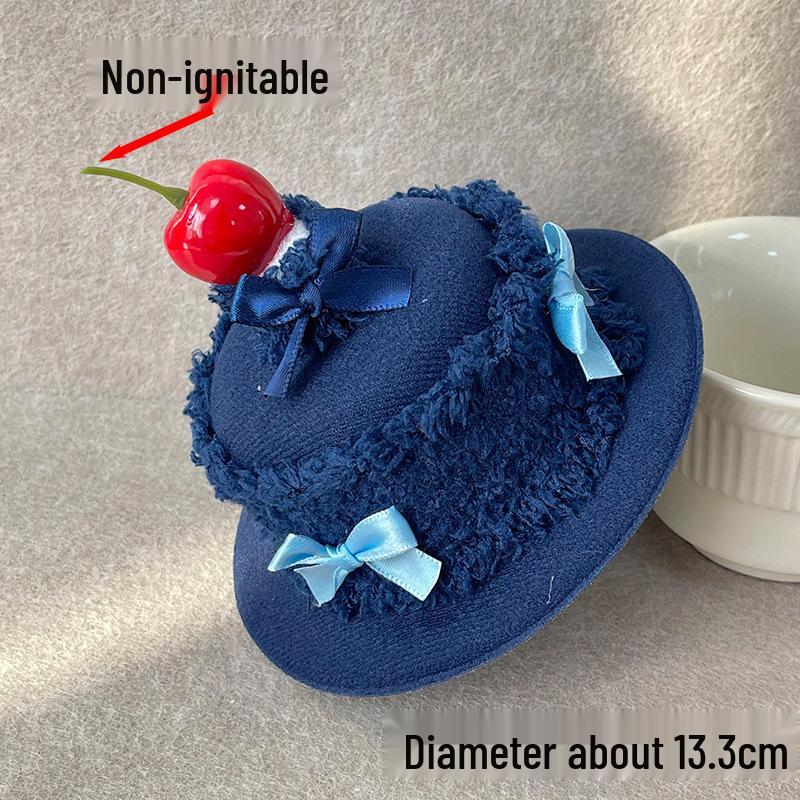 

Cherry Cake Birthday Hat Hair Clip - Cute & Creative Party Headwear