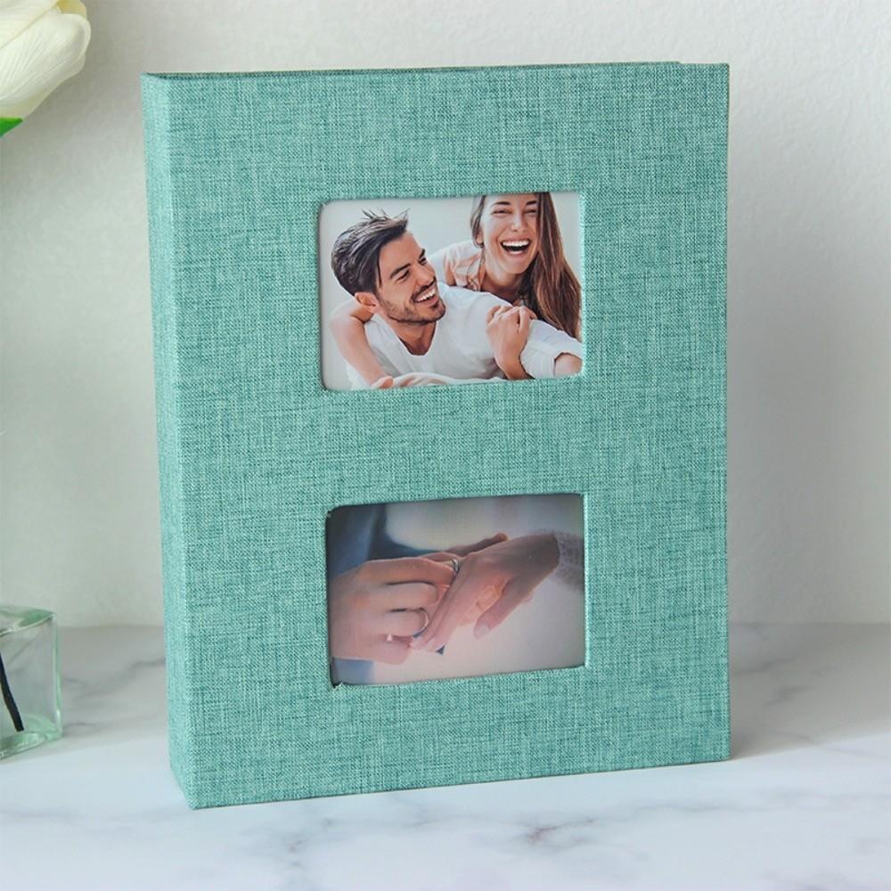 

4R6 Inch 200 Pockets Slip-in Album Slip-in Photo Storage Picture Album Photo Album Shelf Decor зелёный