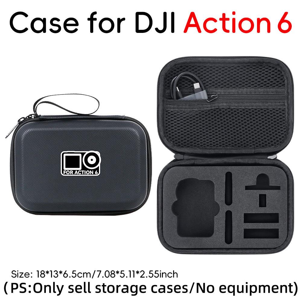  for dji Action 6 Standard Edition PU Material Storage Bag Scratch And Collision Prevention for dji Camera Storage Bag