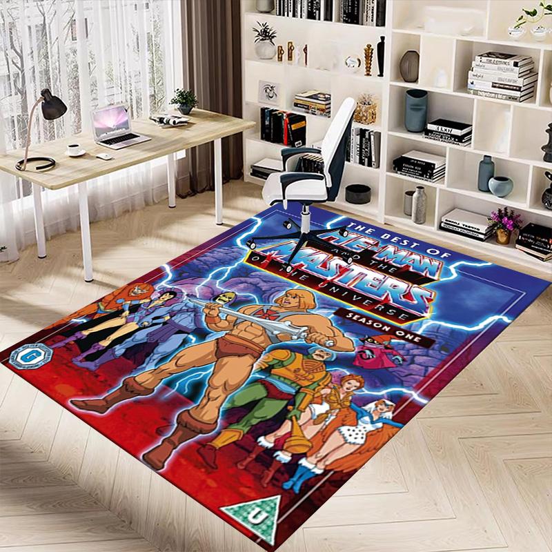 Heman Masters Universe Season One Carpet For Playroom Bedroom Living Room Sofa Home Decorkids Game Area Rug Nonslip Floor Mat
