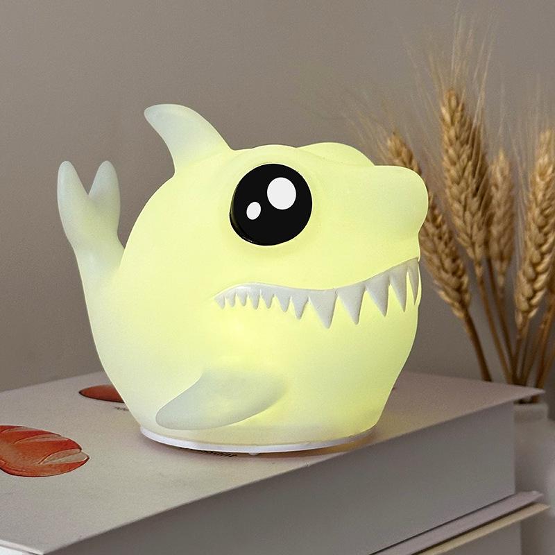 Rechargeable Shark Tap Night Light - Q Version Bedside Atmosphere Lamp