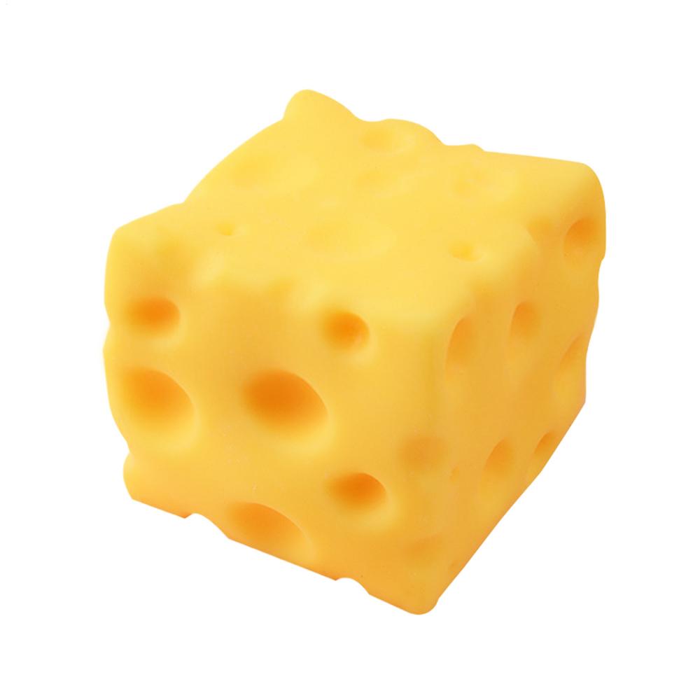 Giant Cheese Stress Toy Slow Rising Food Squeeze Sensory Stress Reliever Cheese Block Decompress Toy for Kids Adults Students
