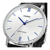 [Casio] CASIO Quartz Men's Watch MTP-VT01L-7B1 Silver X Black Leather Band Overseas Model [Parallel Import]