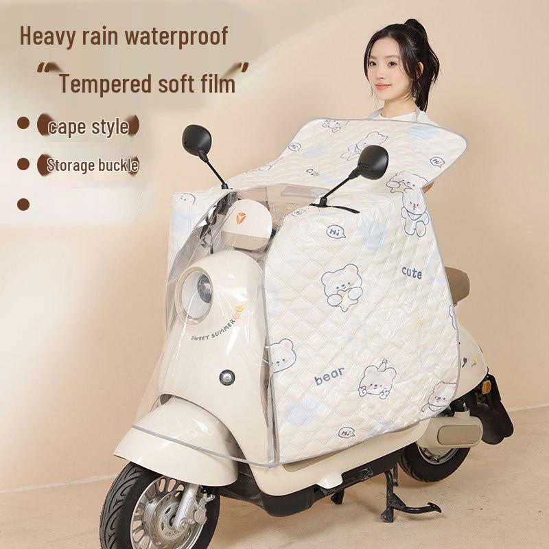 Summer Laminated Full-Coverage Windproof Blanket for Electric Scooters: Sun, Rain & Weather Protection Standard