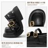 Girls shoes Children's princess small leather shoes 2025 spring and summer new loafers black soft-soled British spring single shoes